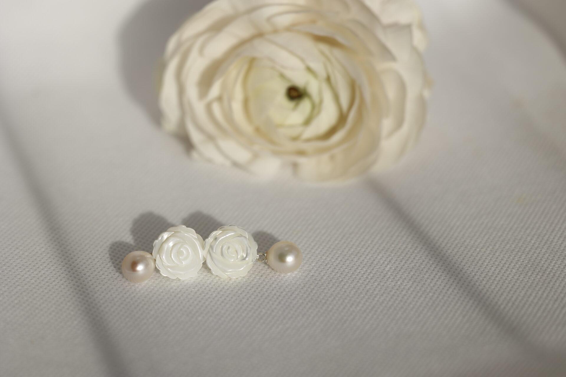 Rosa Ohrringe – Zarte Eleganz aus 925er Sterlingsilber