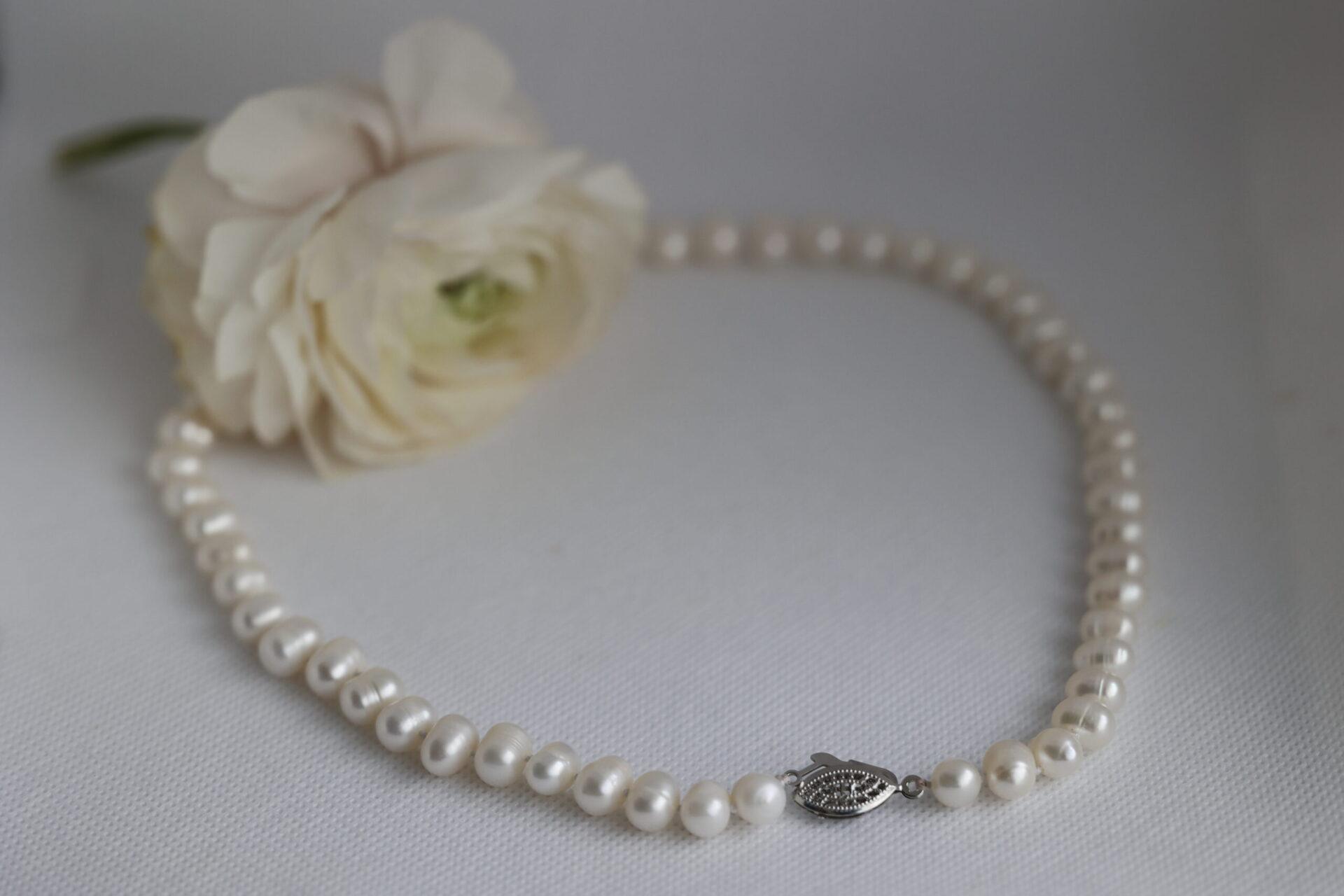 Collier Süsswasserperle