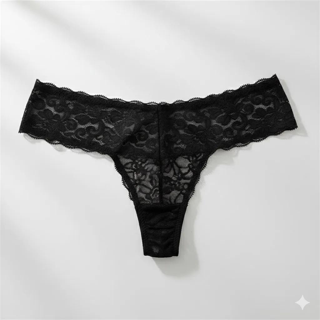 Luxuriöse Spitzen-Strings – Zeitlose Eleganz Detail 4