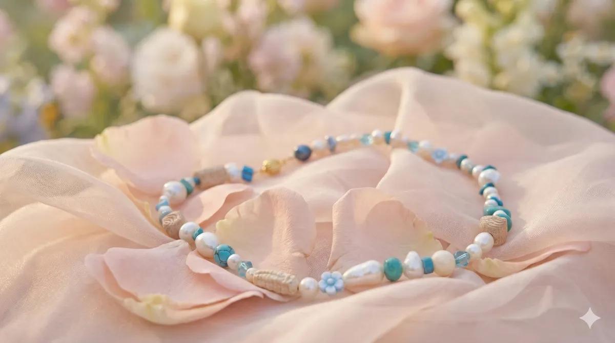 Eklektische Statement-Kette "Riviera Dreams" Detail 3