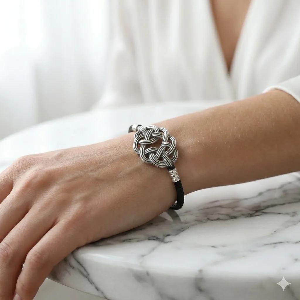 Silber-Knoten Armband "Infinity"