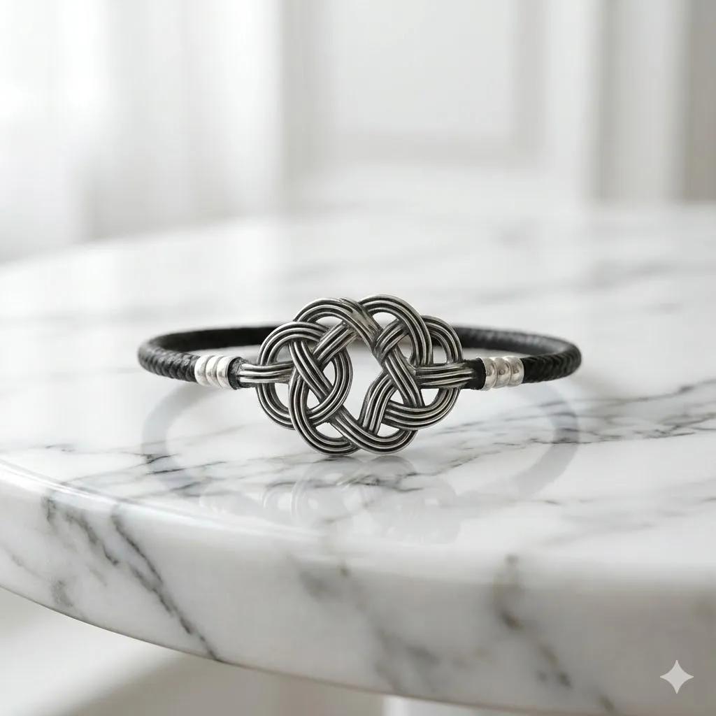 Silber-Knoten Armband "Infinity" Detail 2