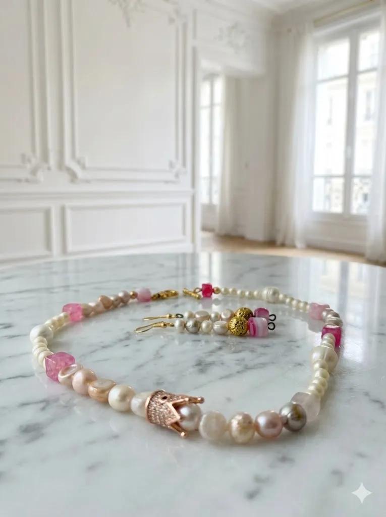 Schmuckset "Royal Romance" – Perlen Detail 2