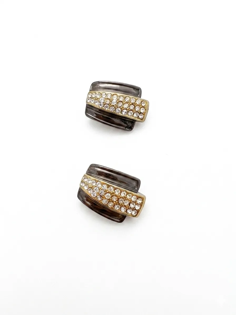 Glamouröse Statement-Ohrringe mit Strass