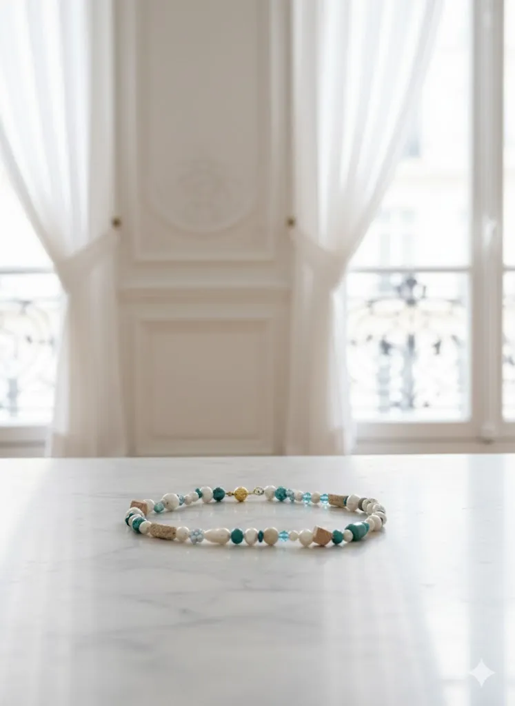 Handgefertigtes Collier aus Naturmaterialien