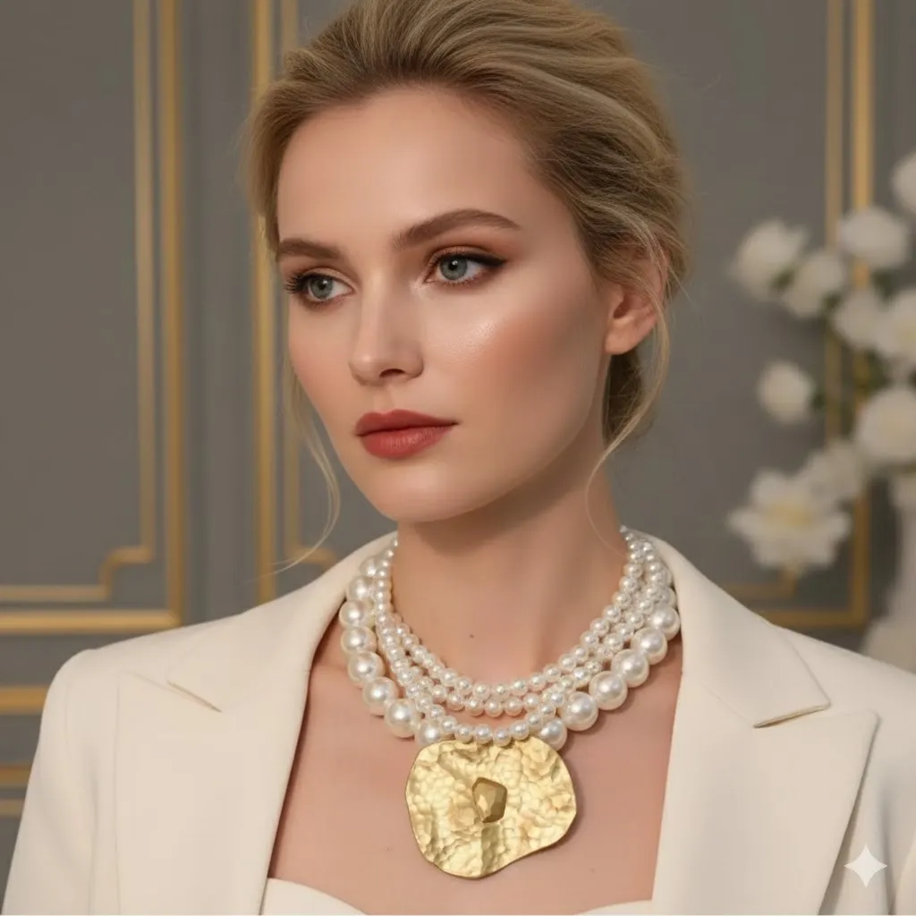 Mehrreihiges Collier „Lumière“  Bild 2