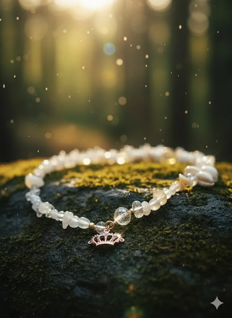 Edelstein-Halskette „Crown & Light“ Bild 2