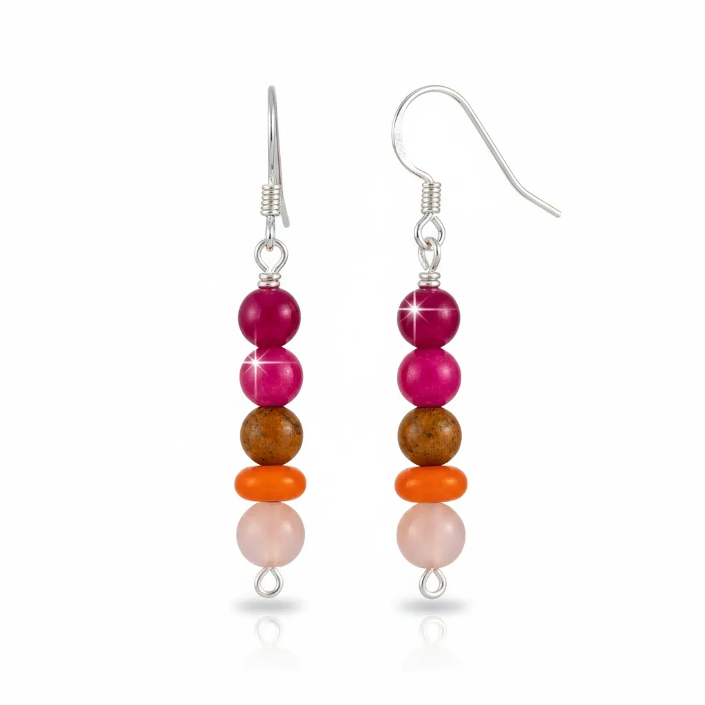 Edelstein-Ohrhänger „Sunset Gradient“