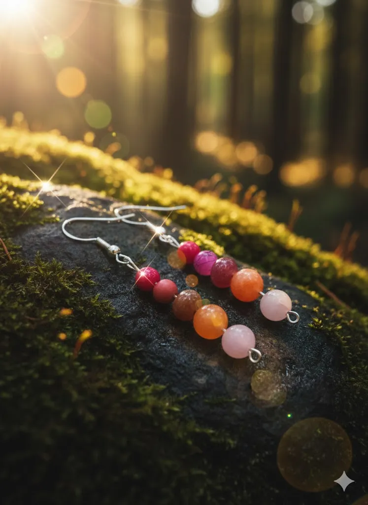 Edelstein-Ohrhänger „Sunset Gradient“ Bild 2