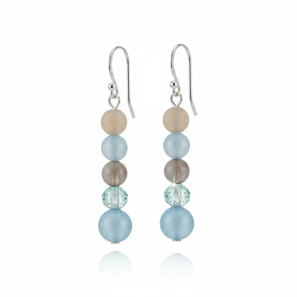  Edelstein-Ohrhänger „Ocean Breeze“