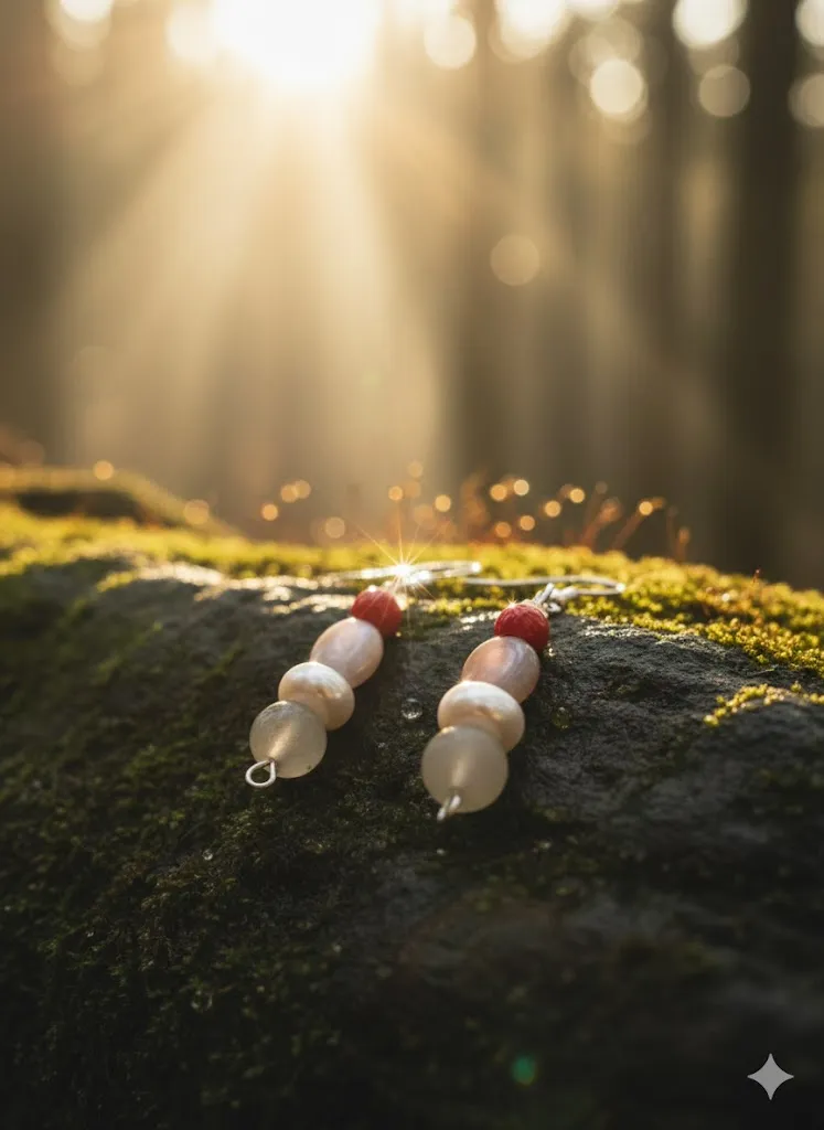 Ohrhänger „Berry & Pearl“ Bild 2