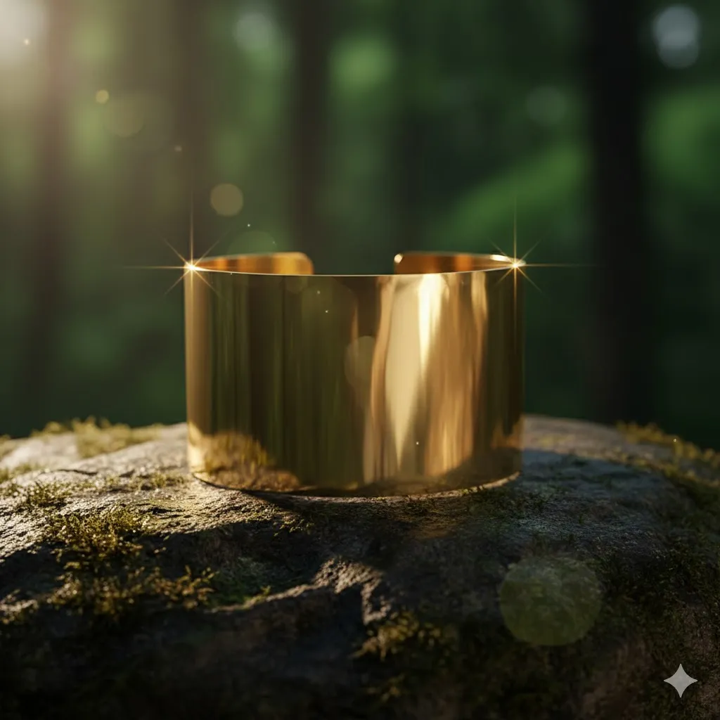  Armspange „Golden Mirror Statement“ Bild 2