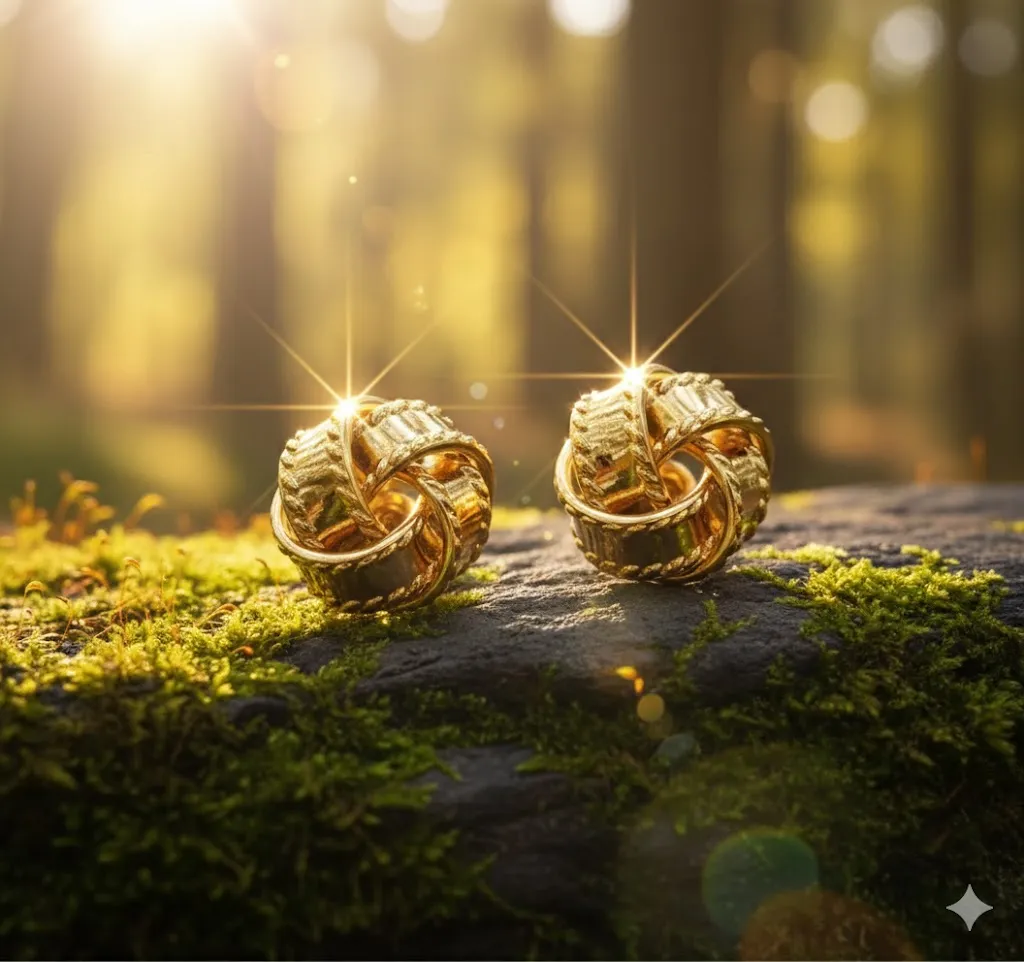  Ohrstecker „Ewiger Knoten“ Bild 2