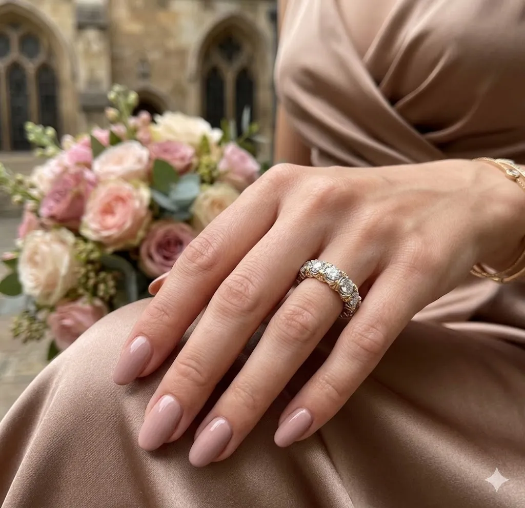 Stilvoller Ewigkeitsring mit funkelnden Kristallen Bild 2