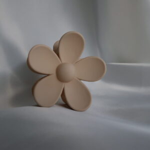 Haarklammer beige Blume