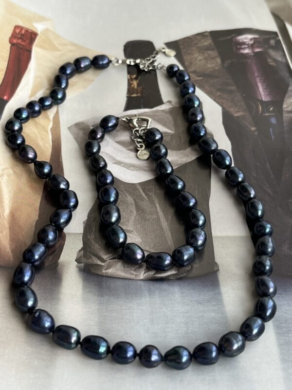 Set Collier Süsswasserperlen