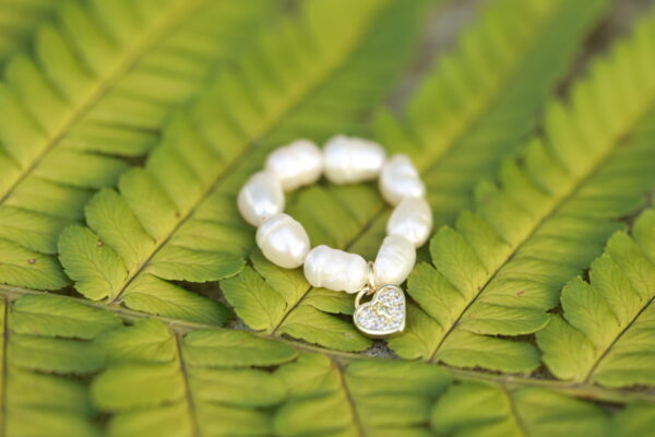 Herz Perle Dehnbarer Flexibler Ring - Image 7