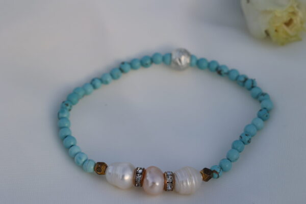 Türkis Perlen Armband