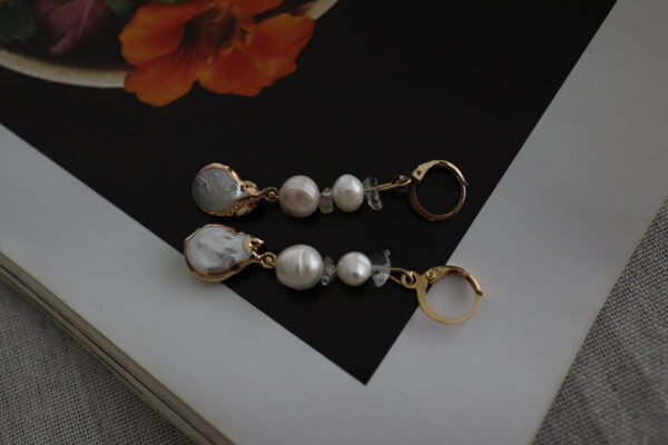 Ohrschmuck  Süsswasserperle