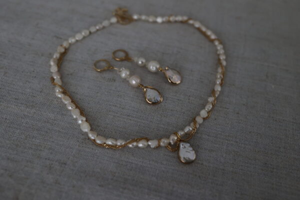 Collier Perlenkette , 45 cm