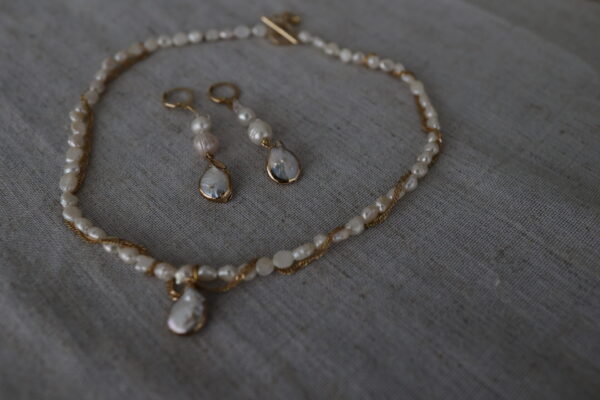 Collier Perlenkette , 45 cm - Image 2