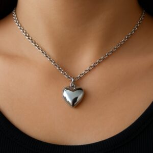 "Eternal Love" Silber-Herzkette