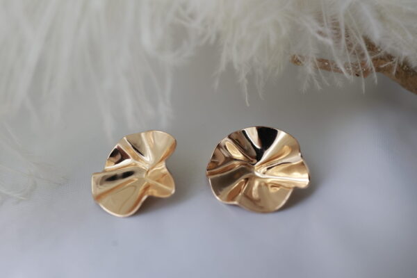 "Golden Waves" Ohrstecker - Image 2