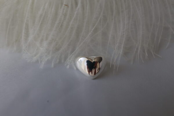 Klassischer Herz-Ring in Silber - Image 2